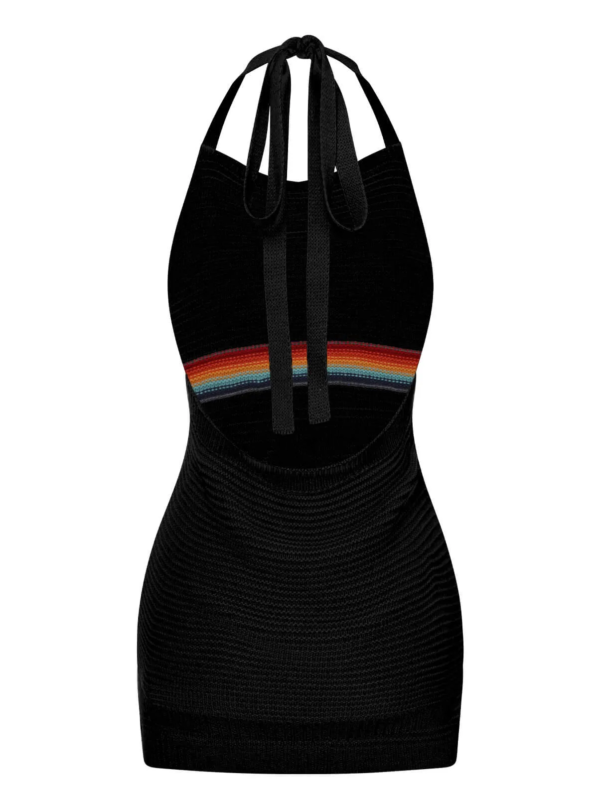 1950s Rainbow Stripe Knit Tank Top