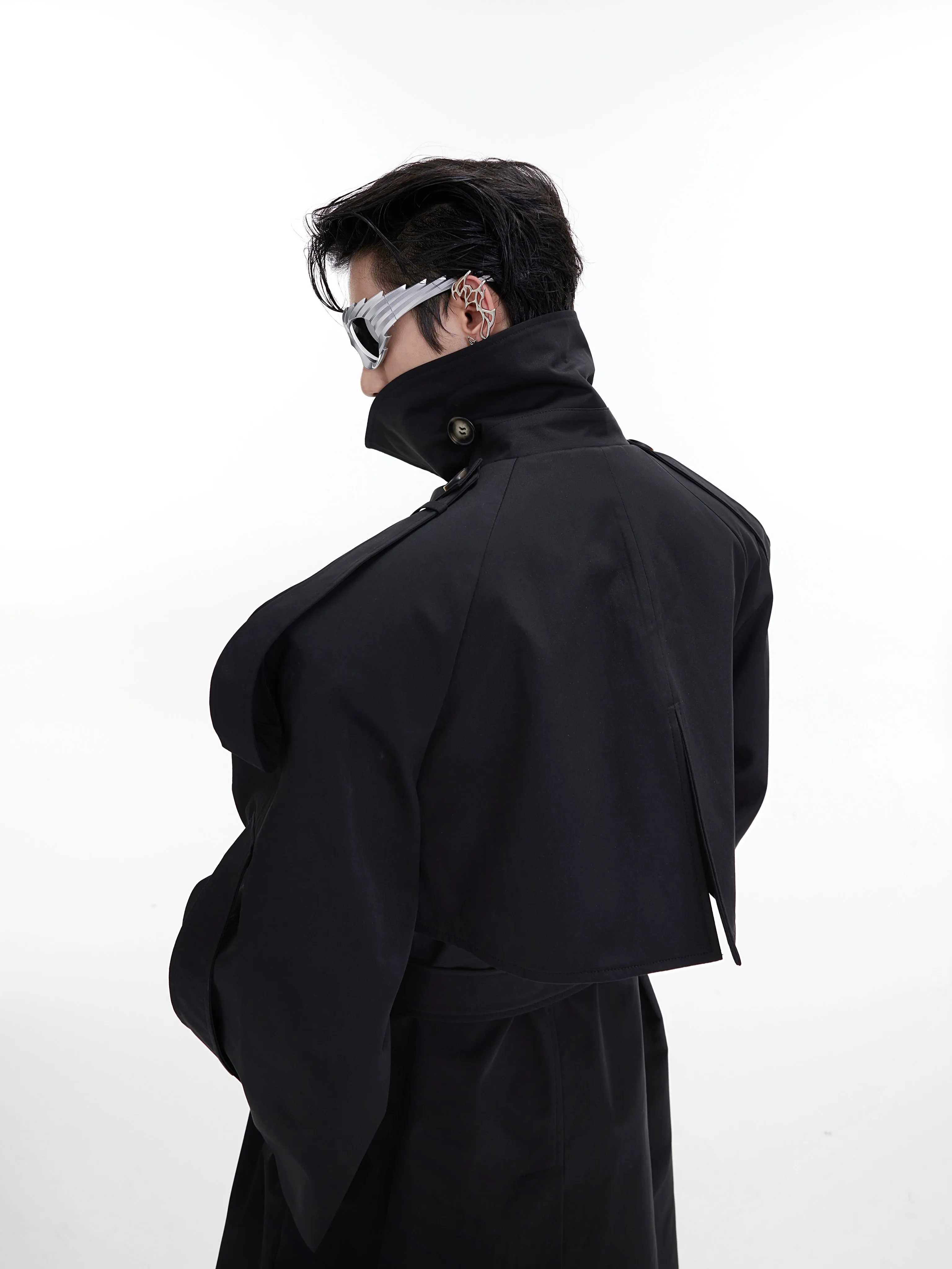 【23s August.】Turtleneck Shoulder Pad Coat