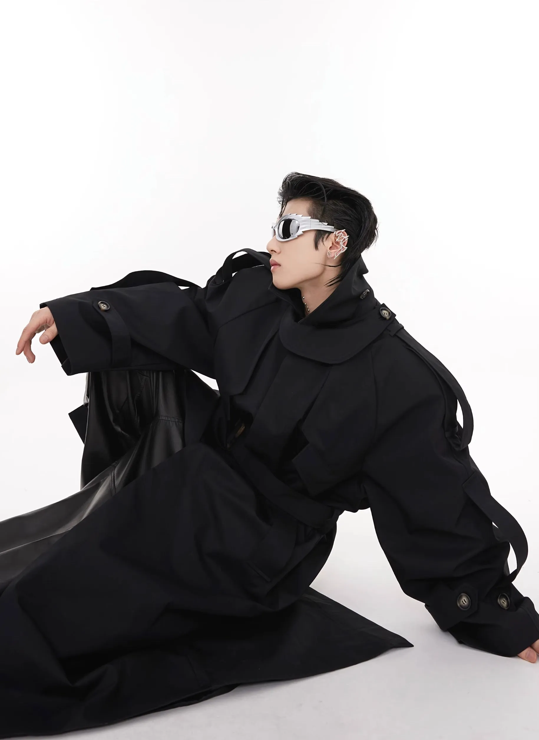 【23s August.】Turtleneck Shoulder Pad Coat