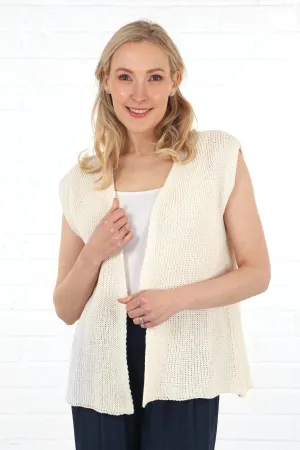 7030 Plain Lightweight Cotton Knitted Waistcoat