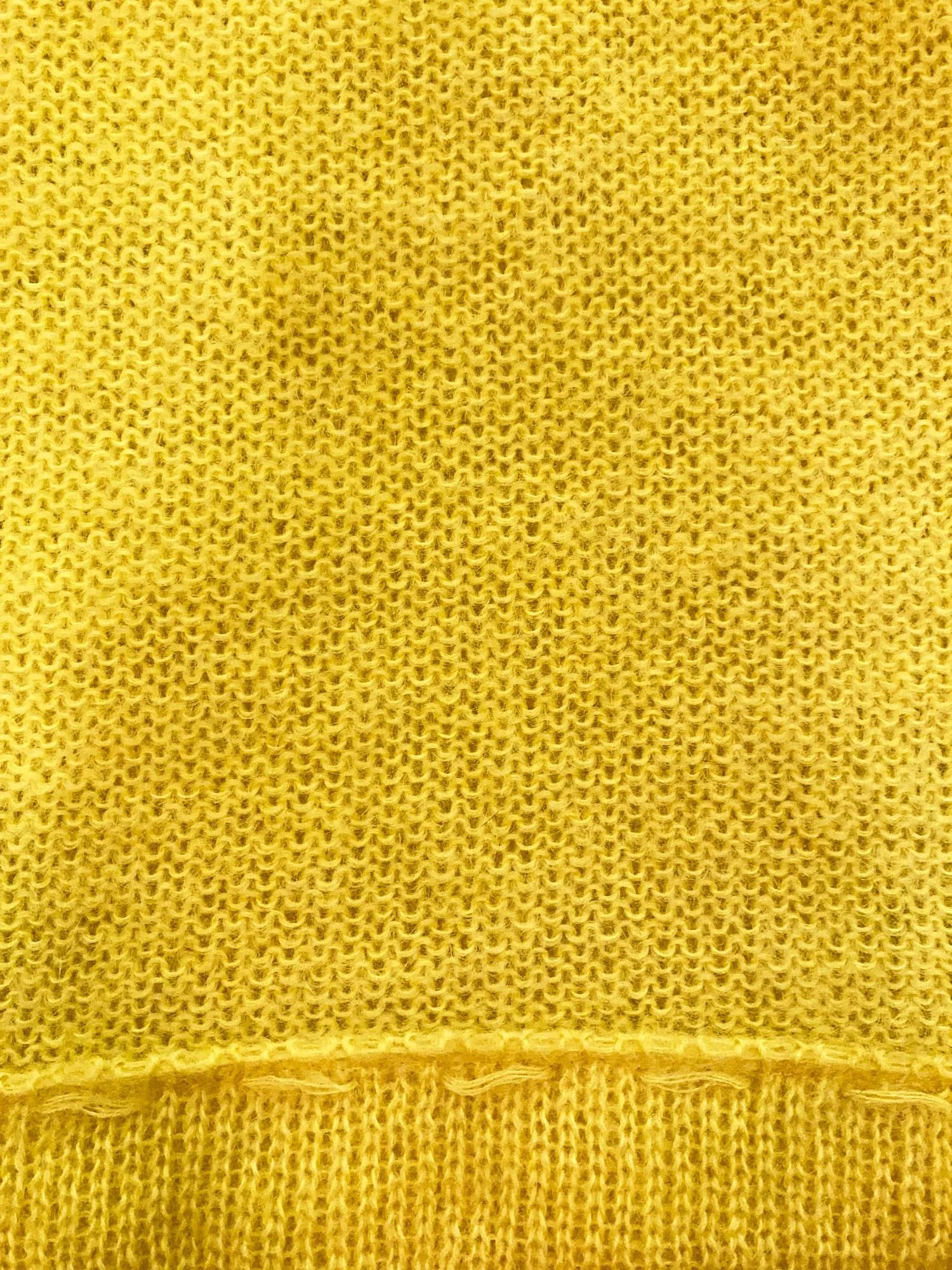 aa milano by Alessandro Dell'acqua yellow mohair turtleneck jumper