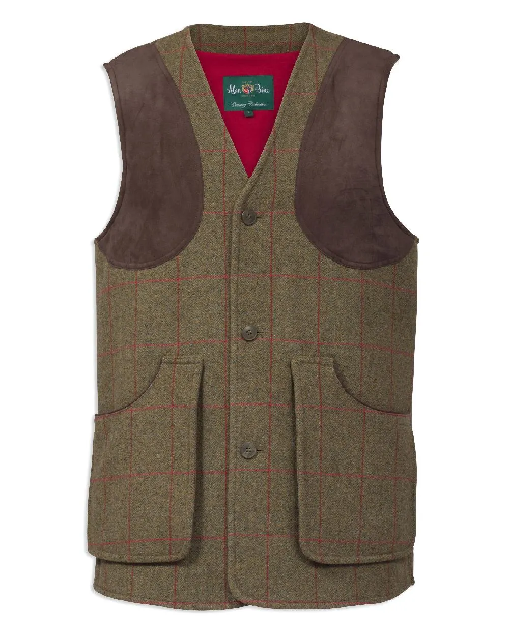 Alan Paine Combrook Tweed Shooting Waistcoat