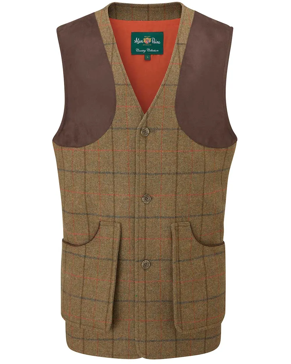 Alan Paine Combrook Tweed Shooting Waistcoat