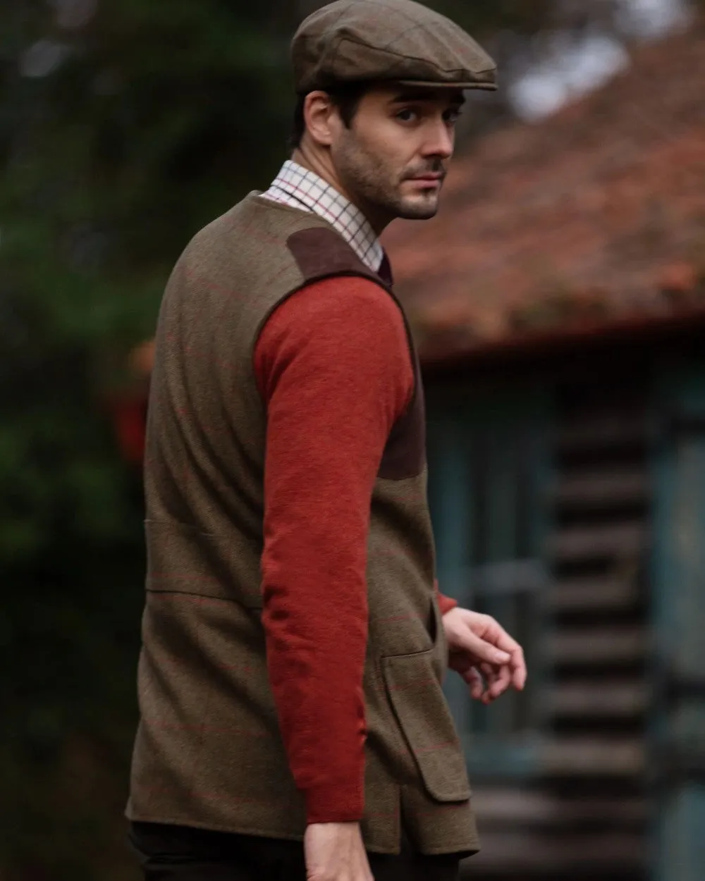 Alan Paine Combrook Tweed Shooting Waistcoat