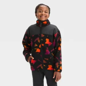 All In Motion Kids Full Zip High-Pile Cozy Sweatshirt Mock Turtleneck