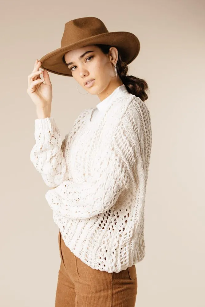 Amandine Knit Sweater in Ivory