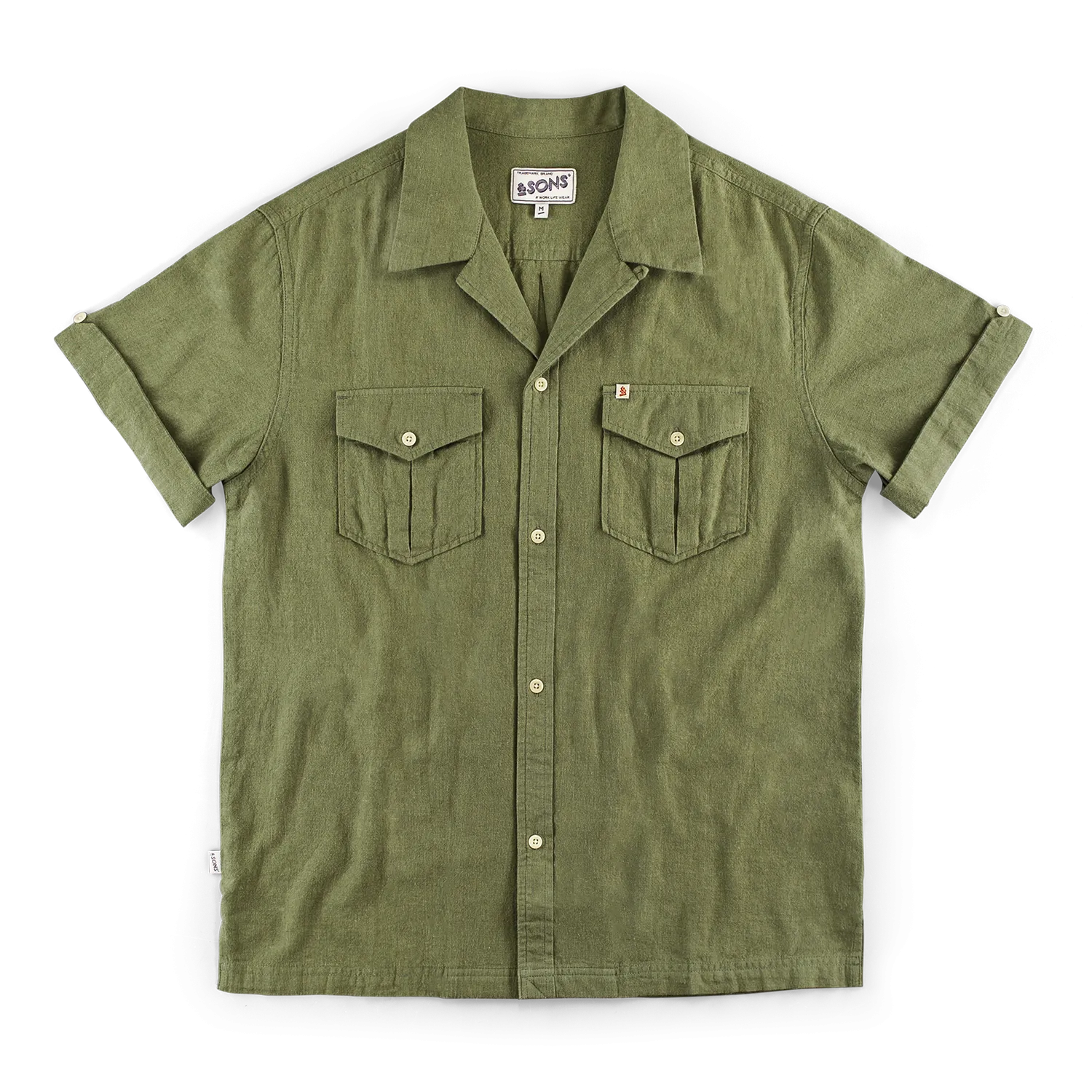 &SONS Coast Shirt Army Green