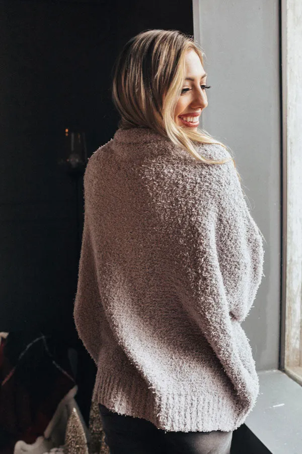 Arctic Evening Knit Sweater in Lilac Grey