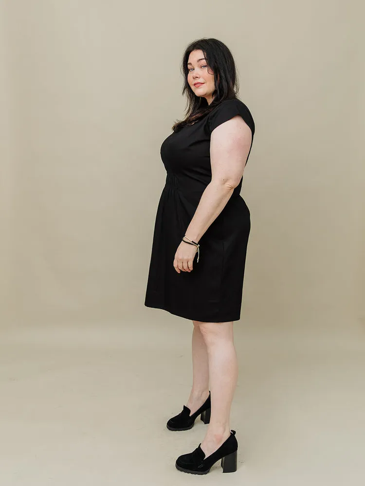 Artsy Traveler Plus Size Dress - Black Denim