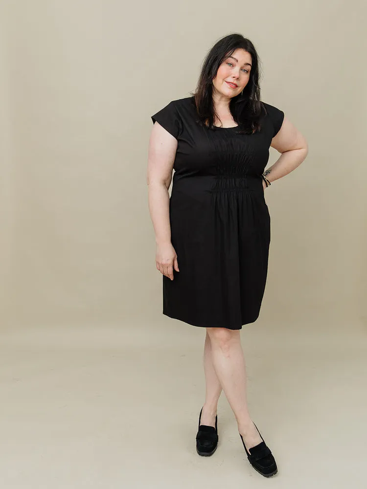 Artsy Traveler Plus Size Dress - Black Denim