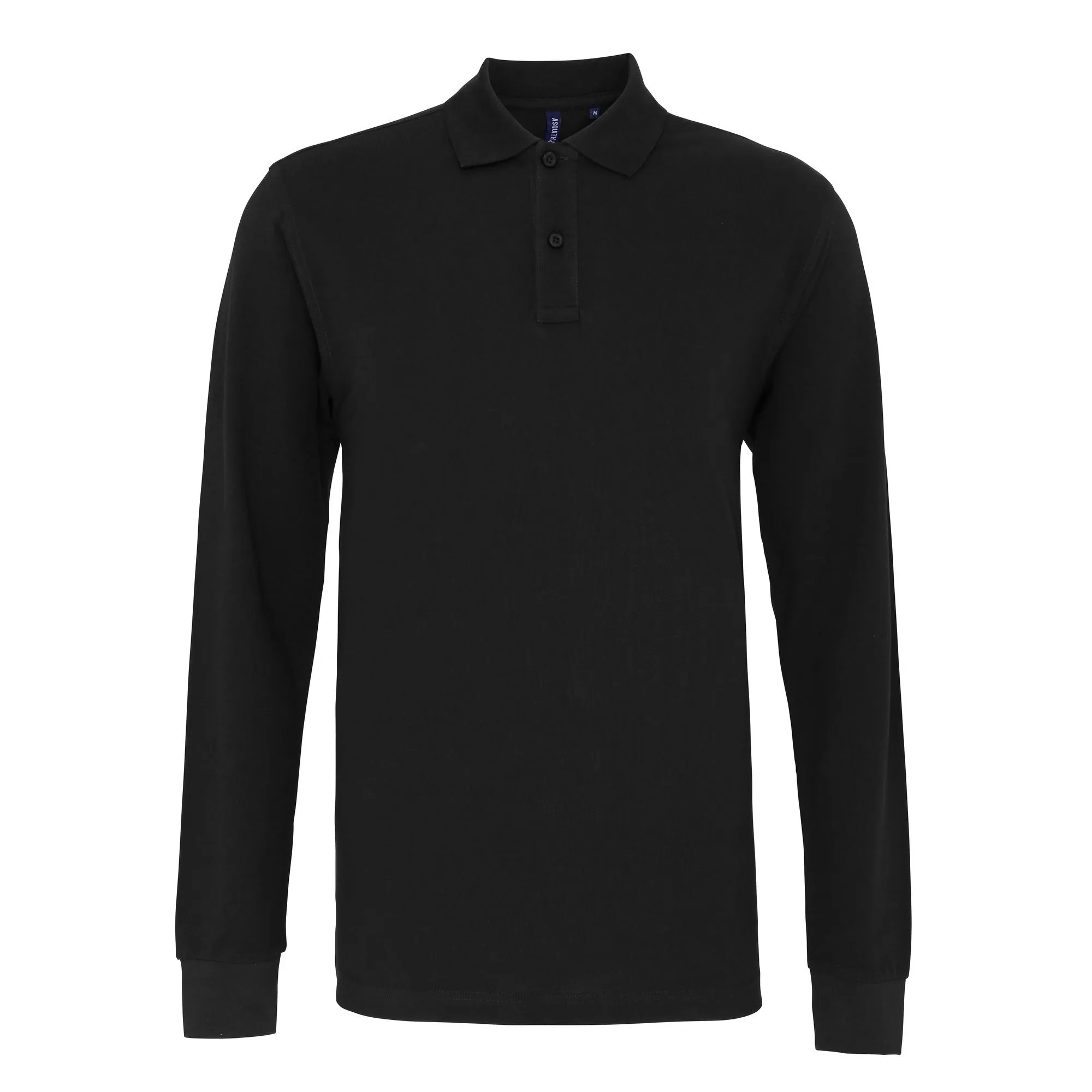 Asquith & Fox Mens Classic Fit Long Sleeved Polo Shirt