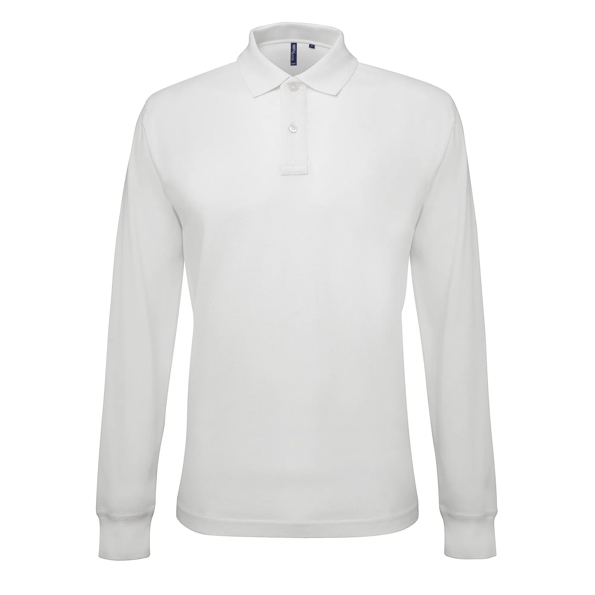 Asquith & Fox Mens Classic Fit Long Sleeved Polo Shirt