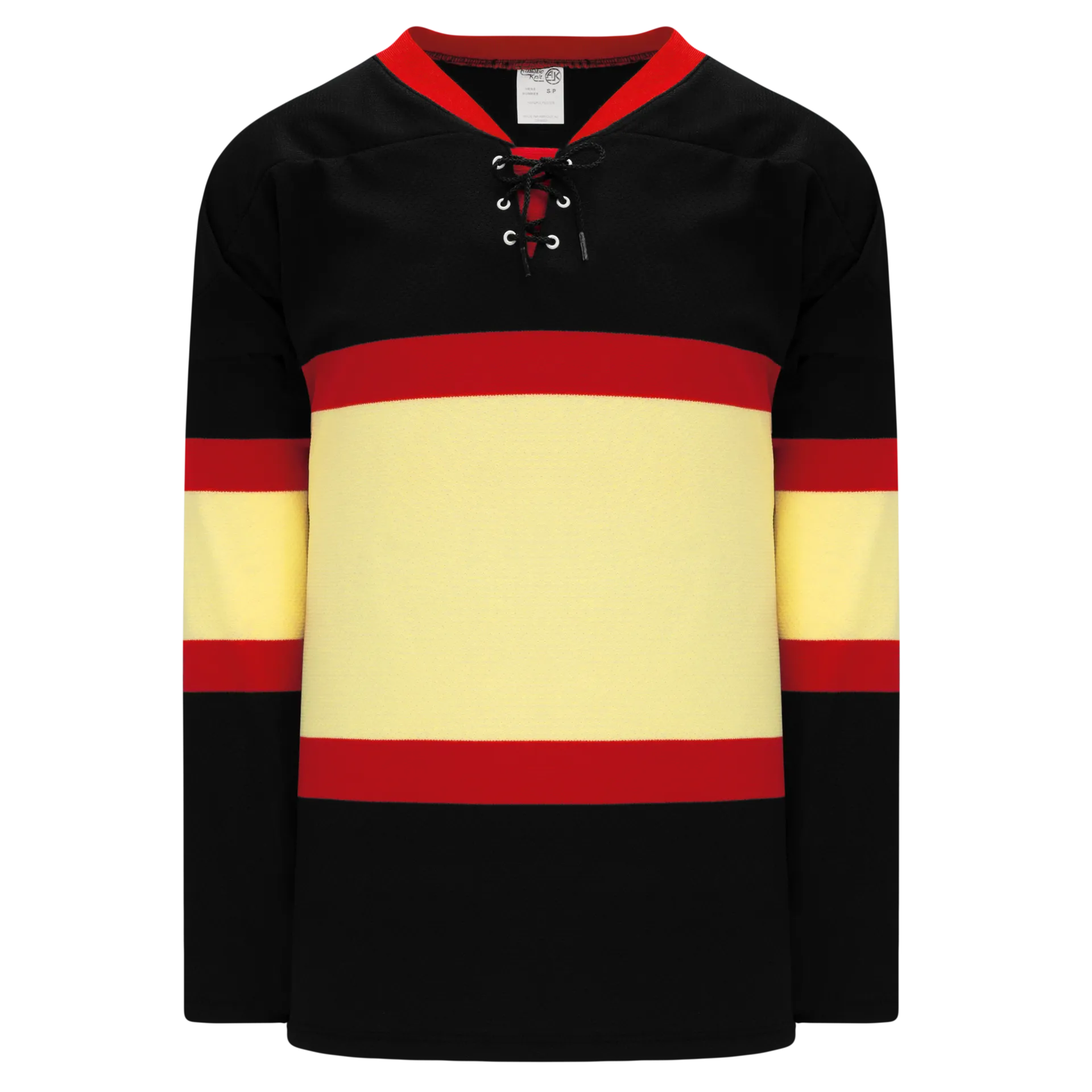 Athletic Knit (AK) H550BKA-CHI715BK Pro Series - Adult Knitted Chicago Blackhawks Winter Classic Black Hockey Jersey