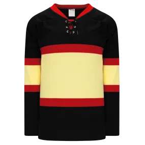 Athletic Knit (AK) H550BKA-CHI715BK Pro Series - Adult Knitted Chicago Blackhawks Winter Classic Black Hockey Jersey