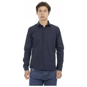 Baldinini Trend Blue Cotton Men Shirt