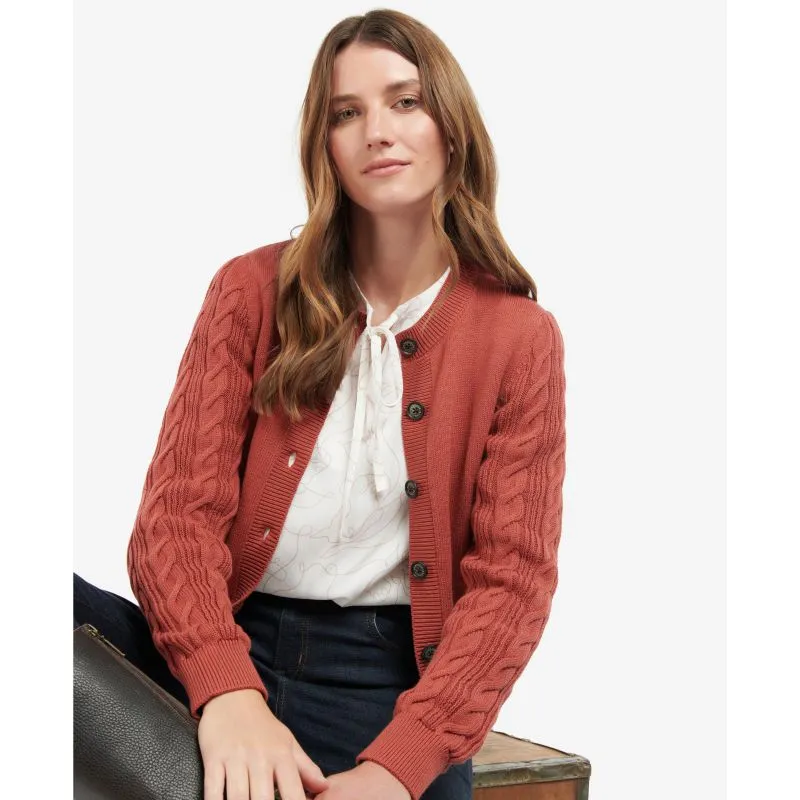 Barbour Daphne Ladies Knit Cardigan - Gerbera