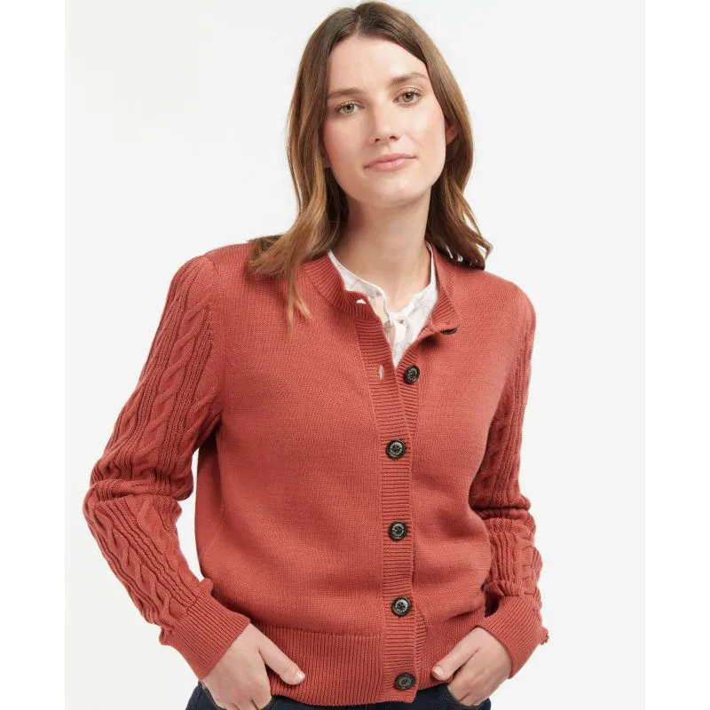 Barbour Daphne Ladies Knit Cardigan - Gerbera