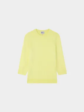 Basic Crew Sweater 3Q-Yellow