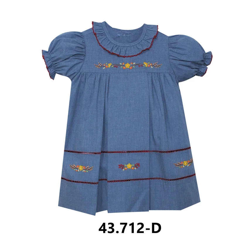 Beatrix Dress, Denim Blue