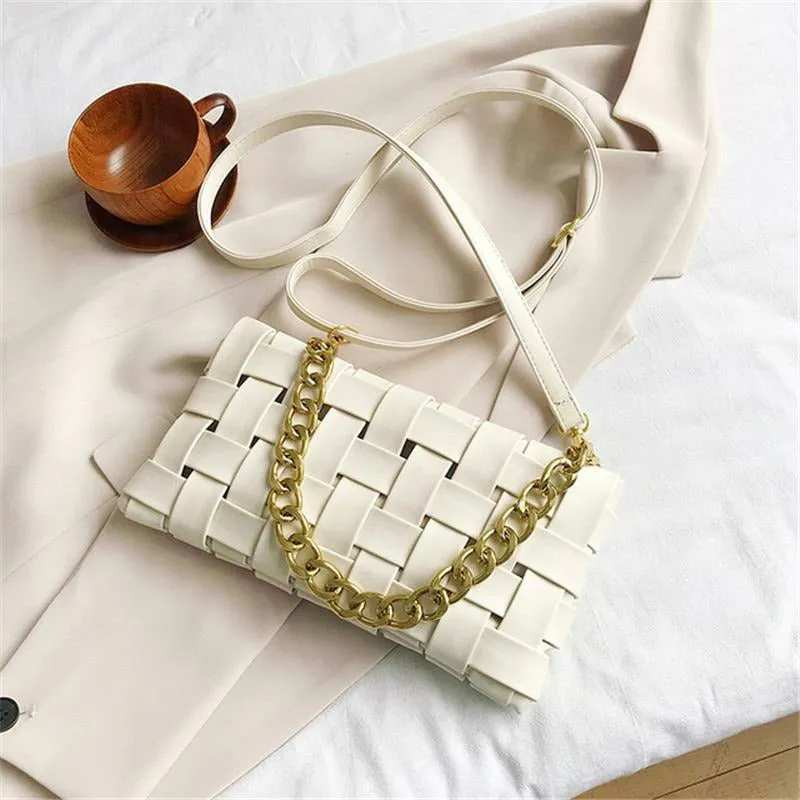 Beguiled Woven Shoulder Bag