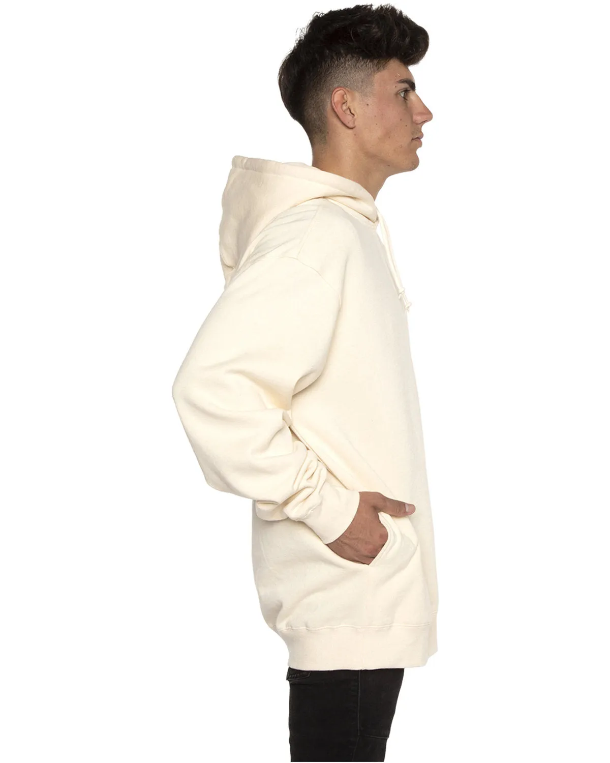 Beimar Men's Side Pocket Mid-Weight Hooded Pullover