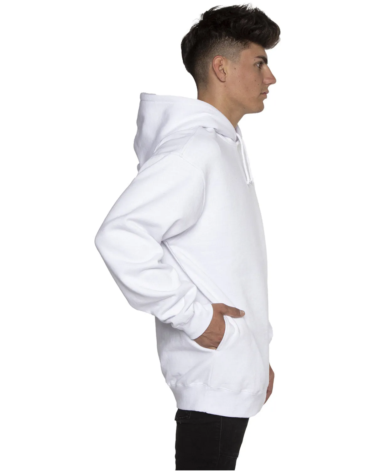 Beimar Men's Side Pocket Mid-Weight Hooded Pullover