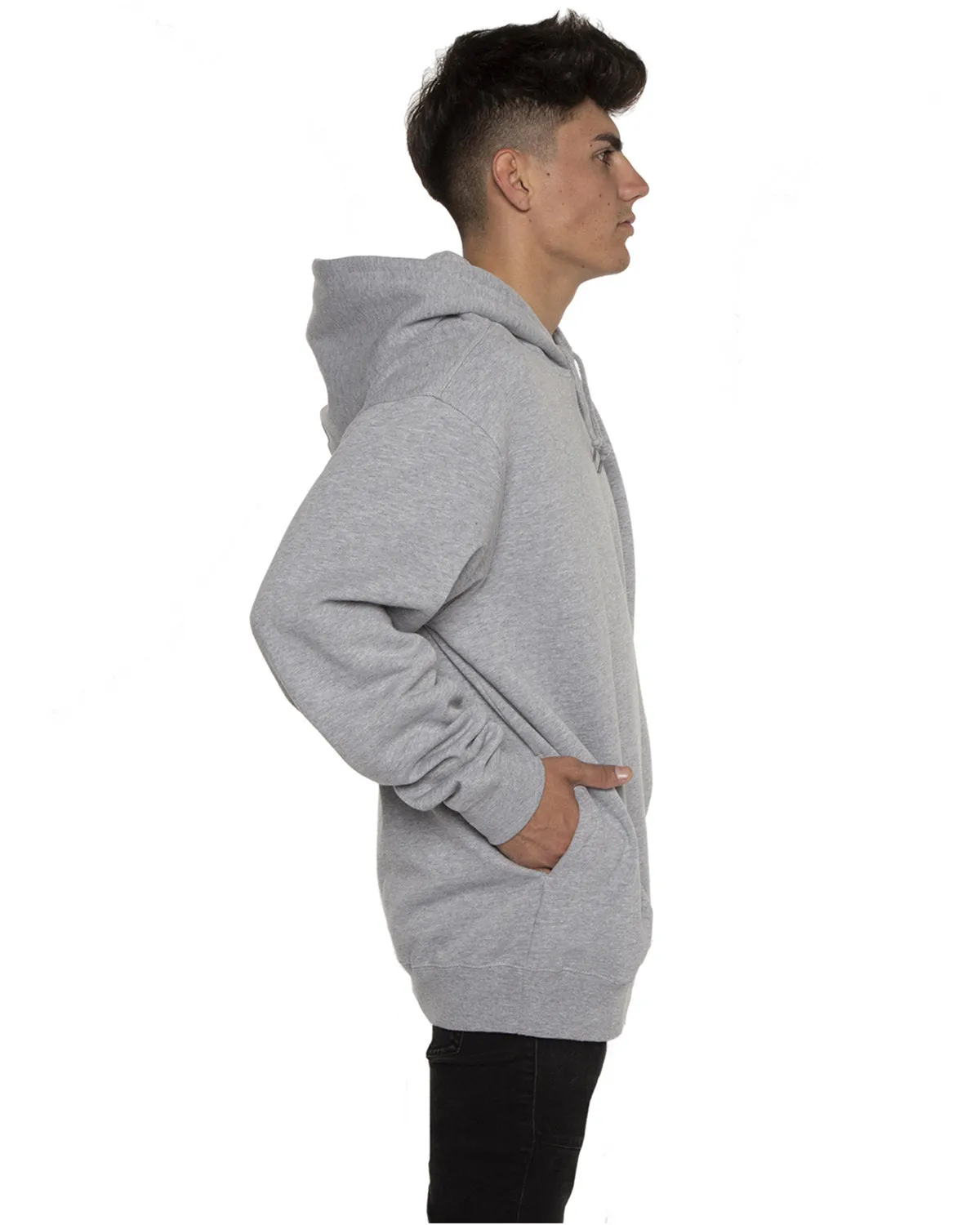 Beimar Men's Side Pocket Mid-Weight Hooded Pullover