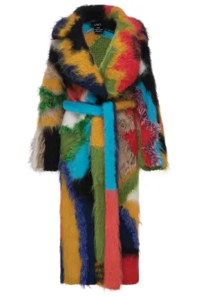 BELTED MOHAIR COAT