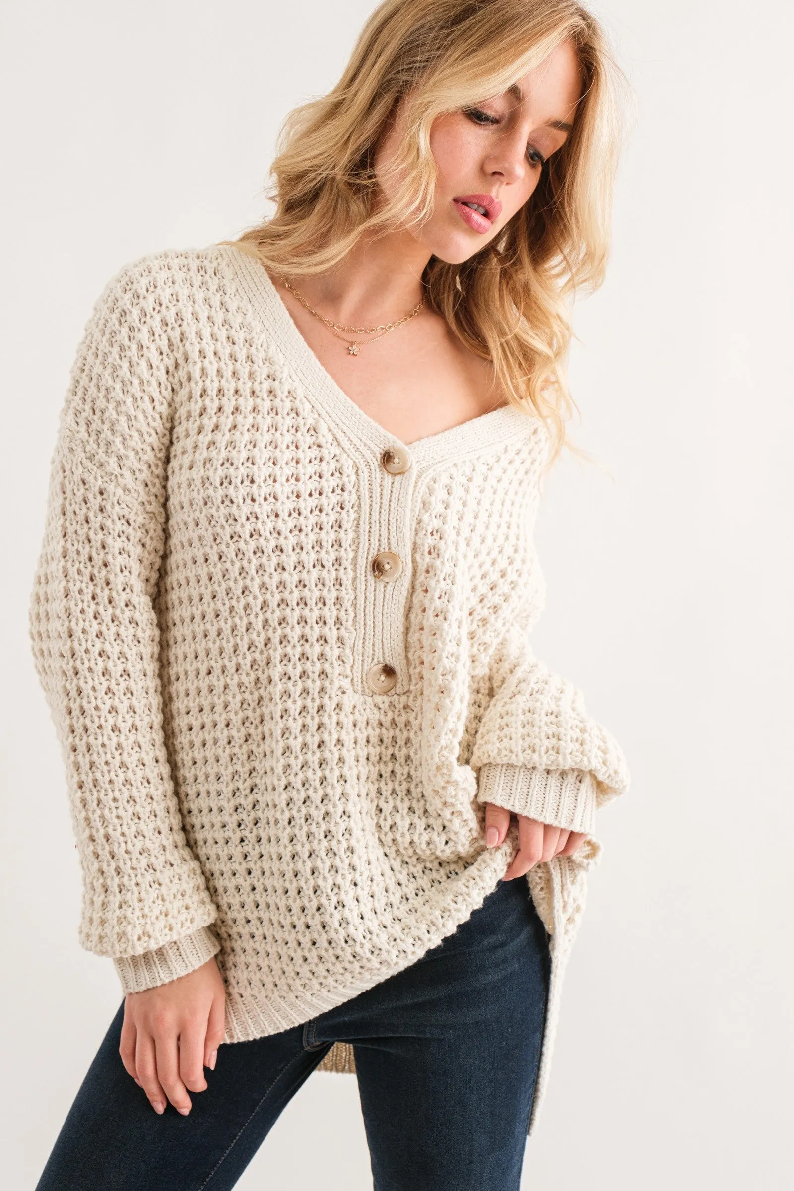 Best of My Heart Henley Sweater