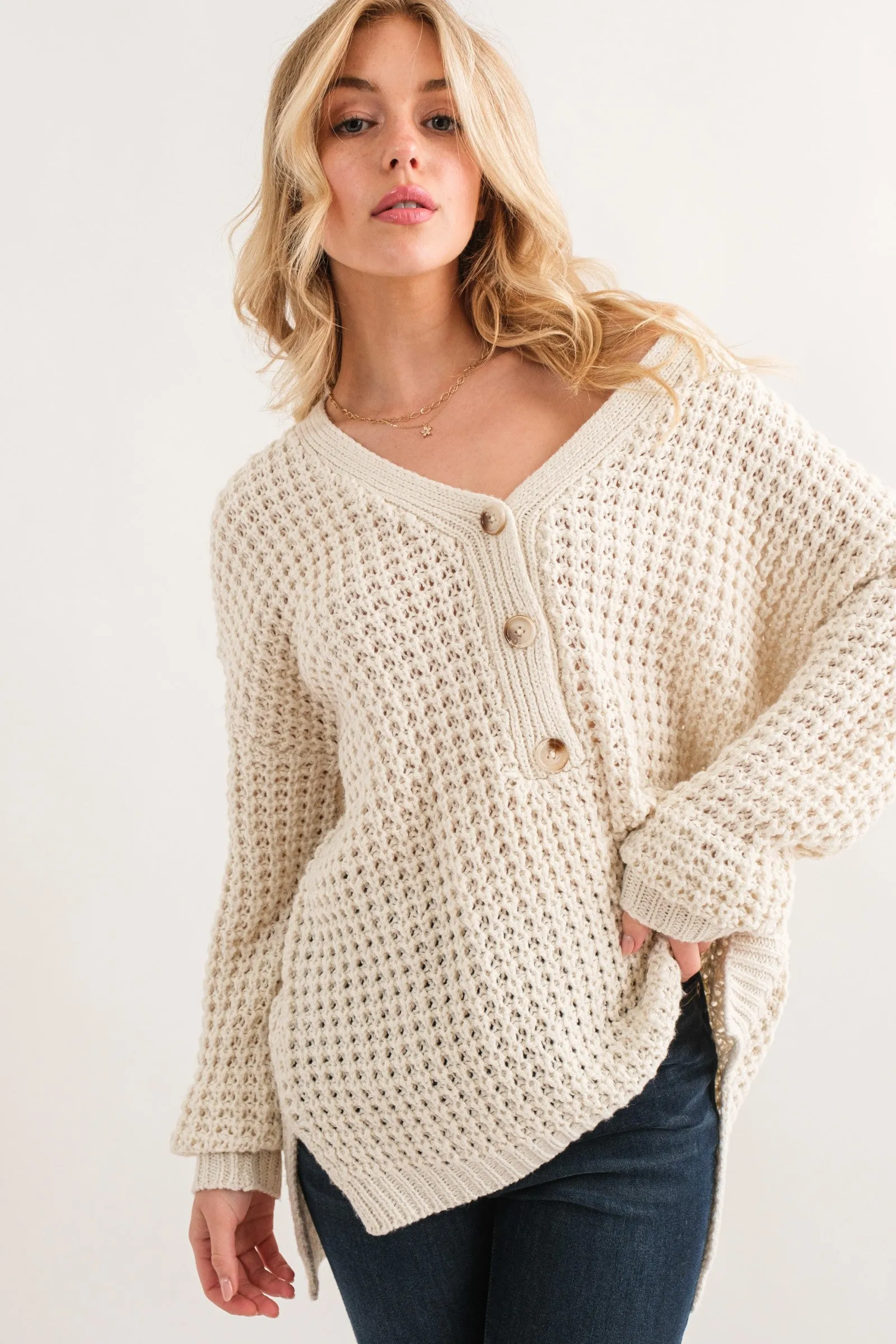 Best of My Heart Henley Sweater