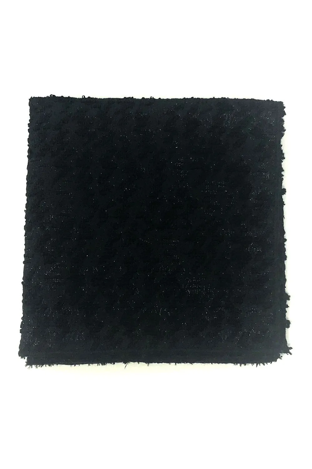 Black Laurent Pocket Square