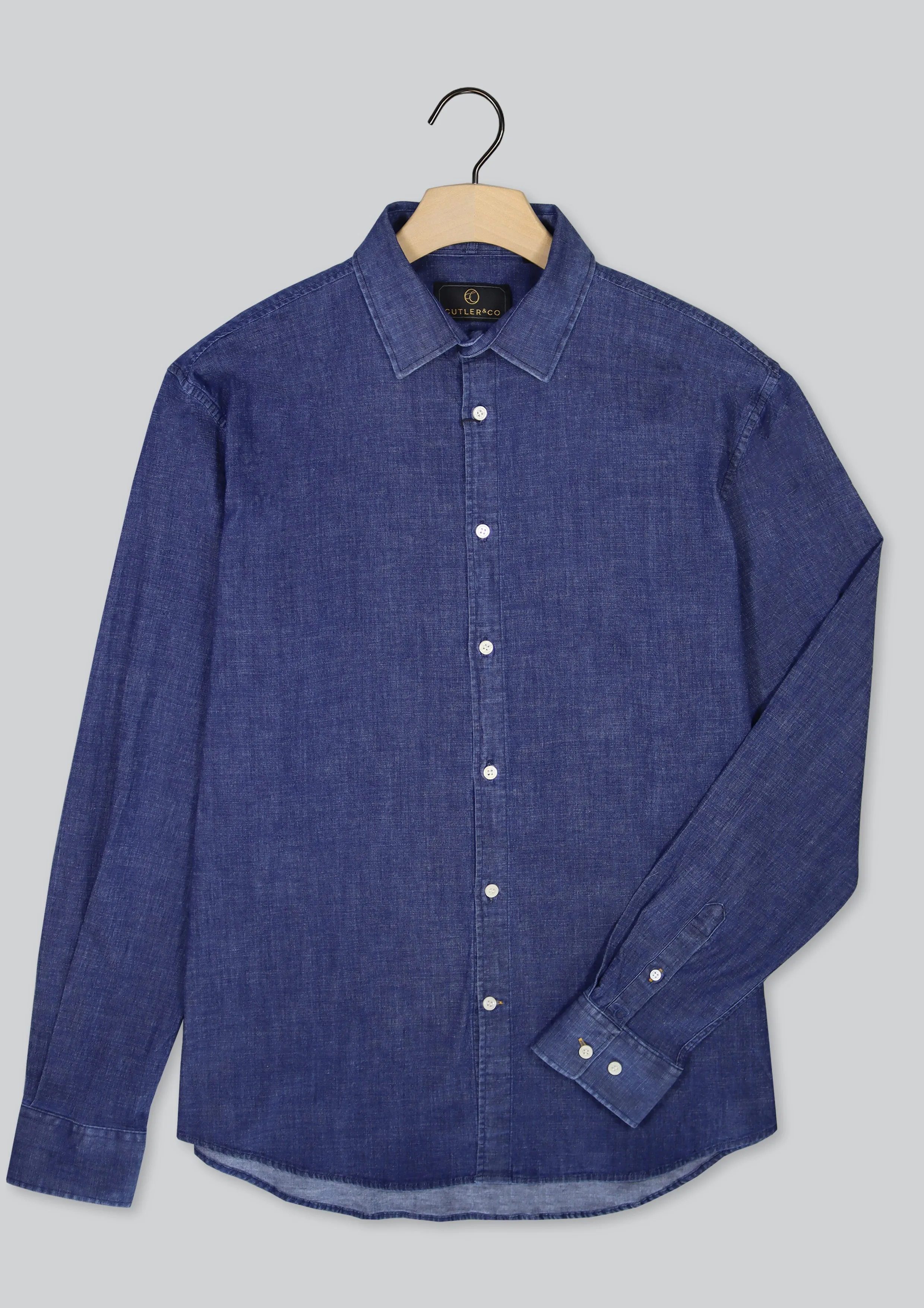 Blake Denim Shirt: Indigo Denim