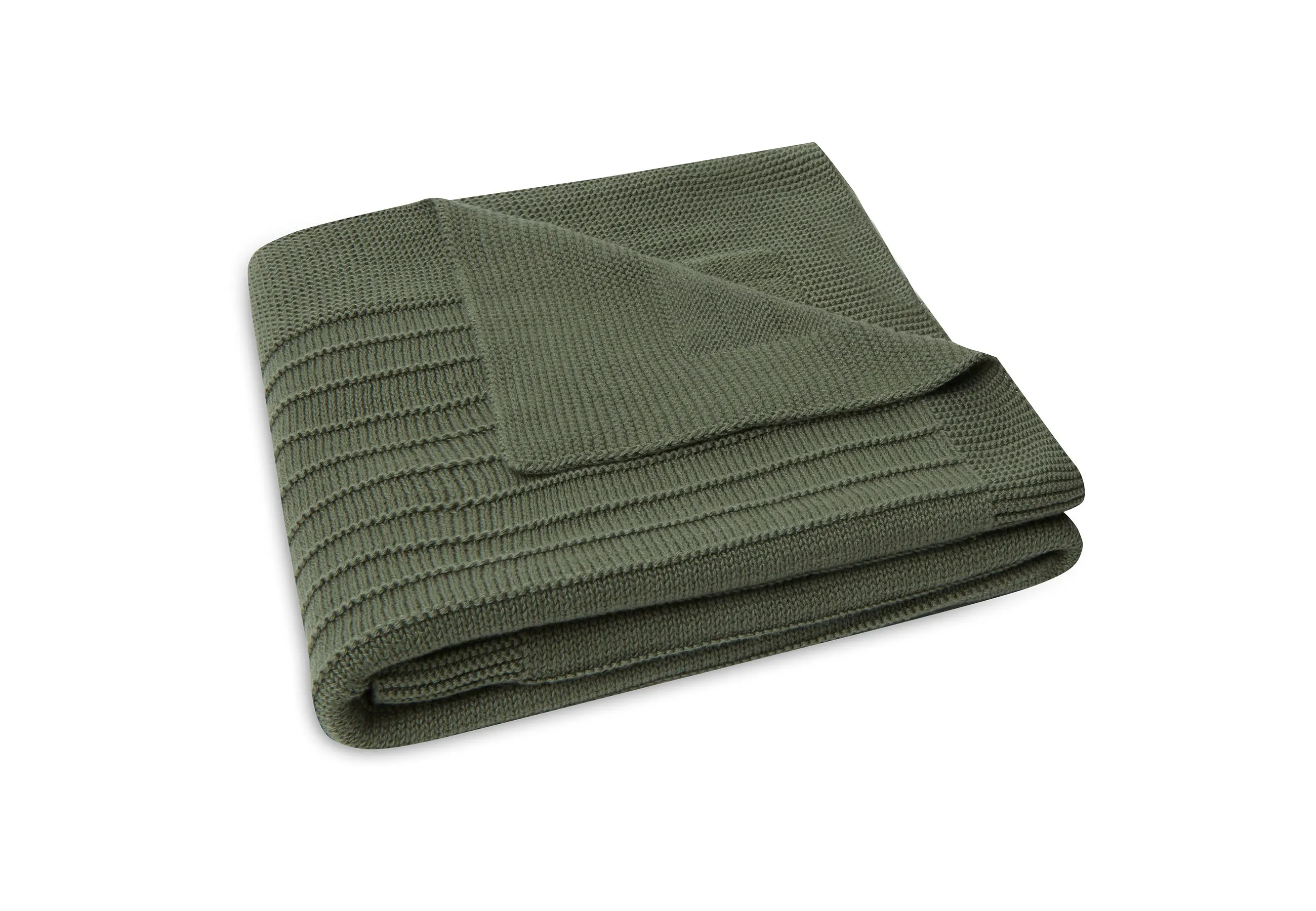 Blanket Cradle 75x100cm Pure Knit Leaf Green - GOTS