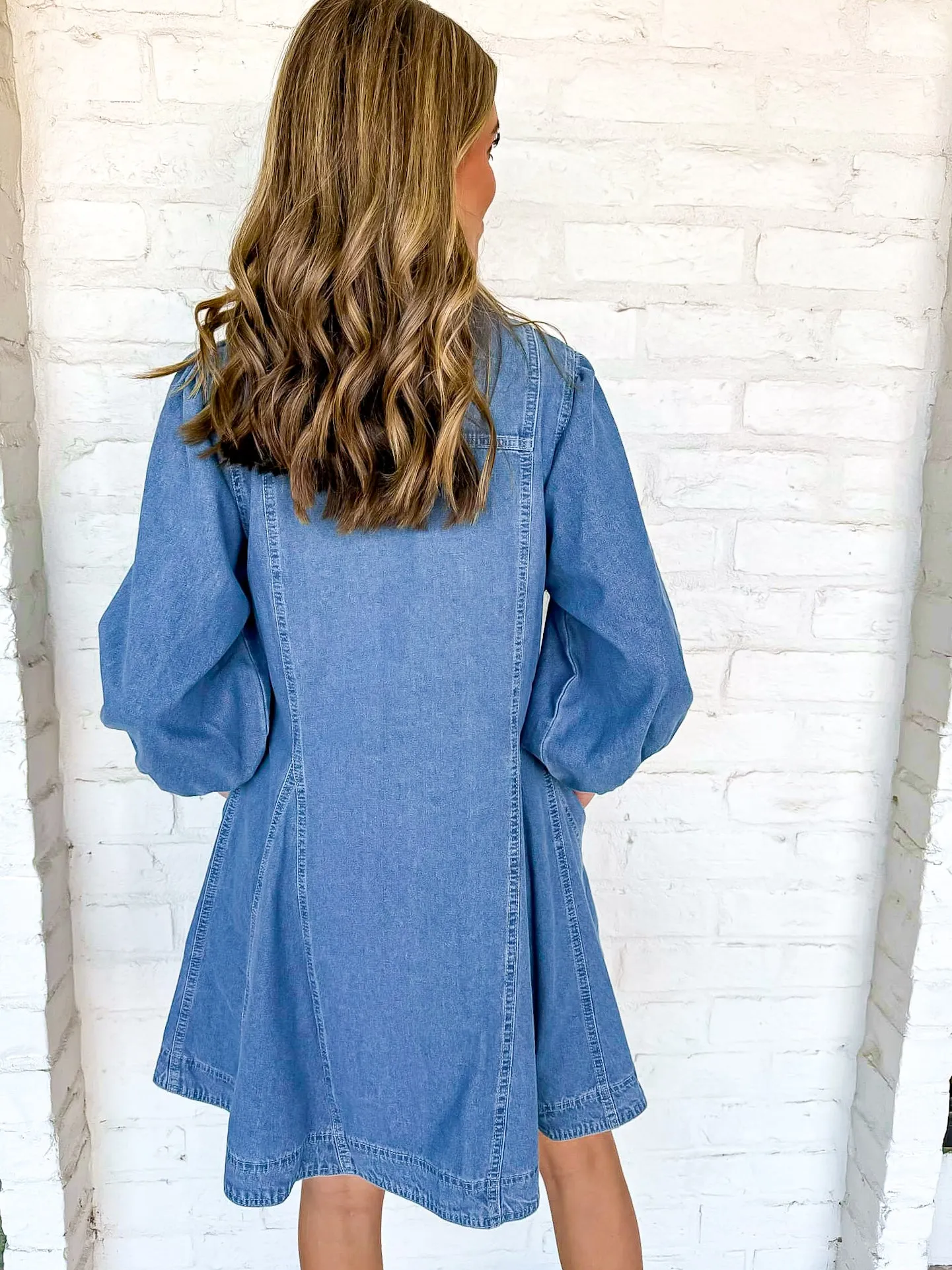 Blue Away Denim Dress