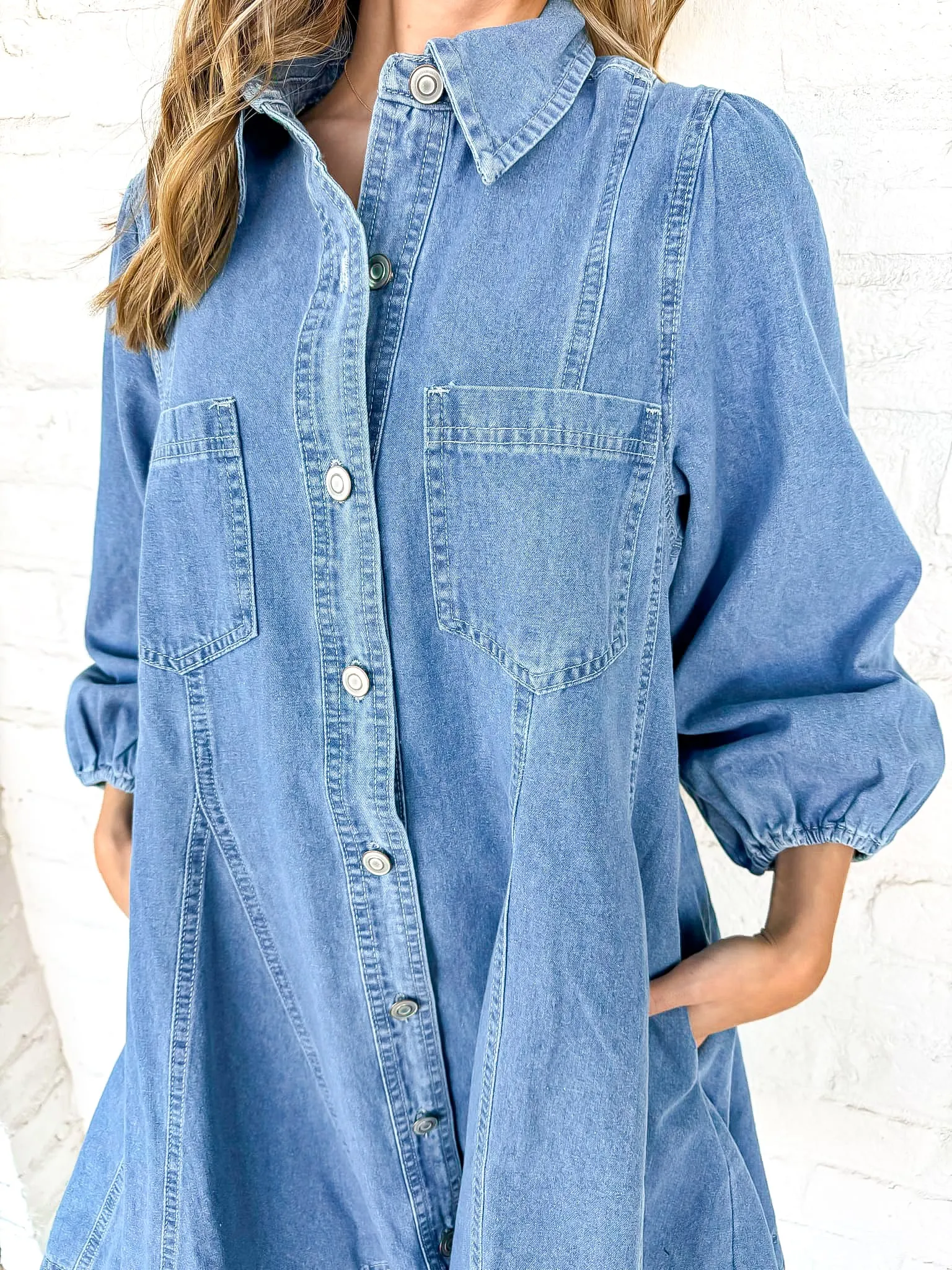 Blue Away Denim Dress