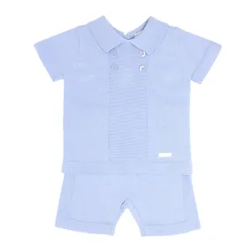 blues baby -  2 piece knitted top and short set, BB0276