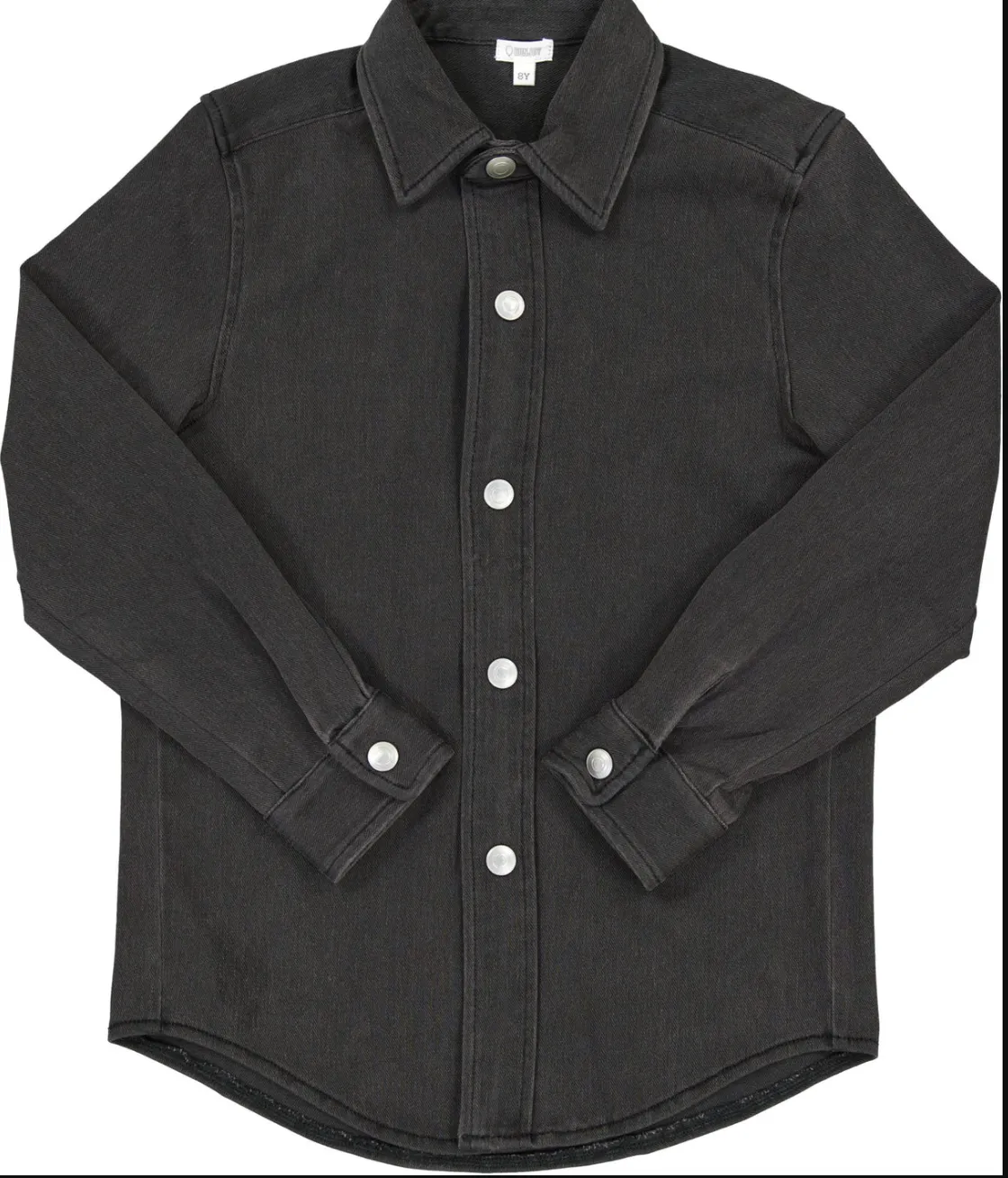 Bonjoy Boys Black Denim Long Sleeve Shirt (BTE002TB)