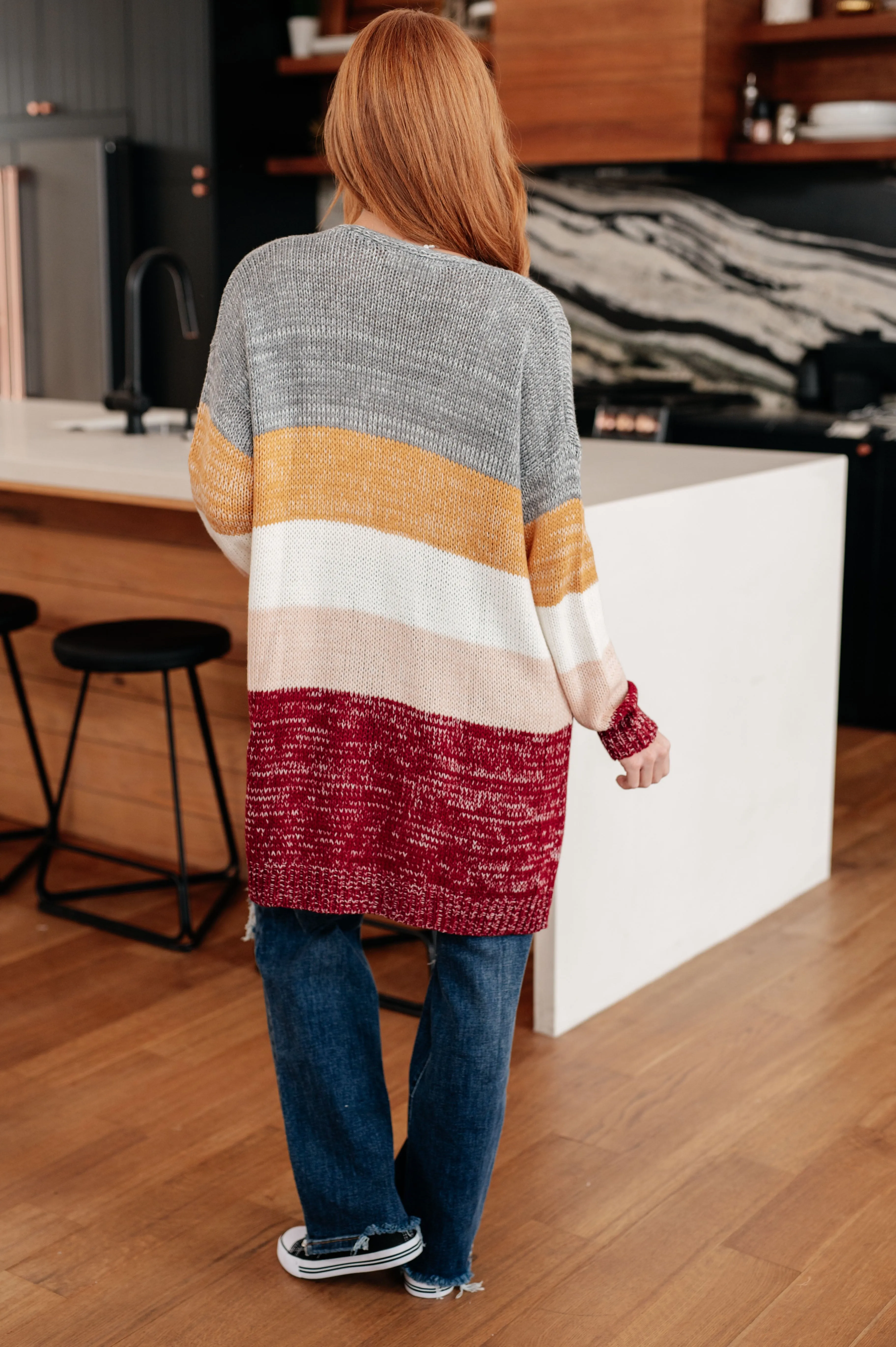 Bring the Warmth Color Block Cardigan - Haptics