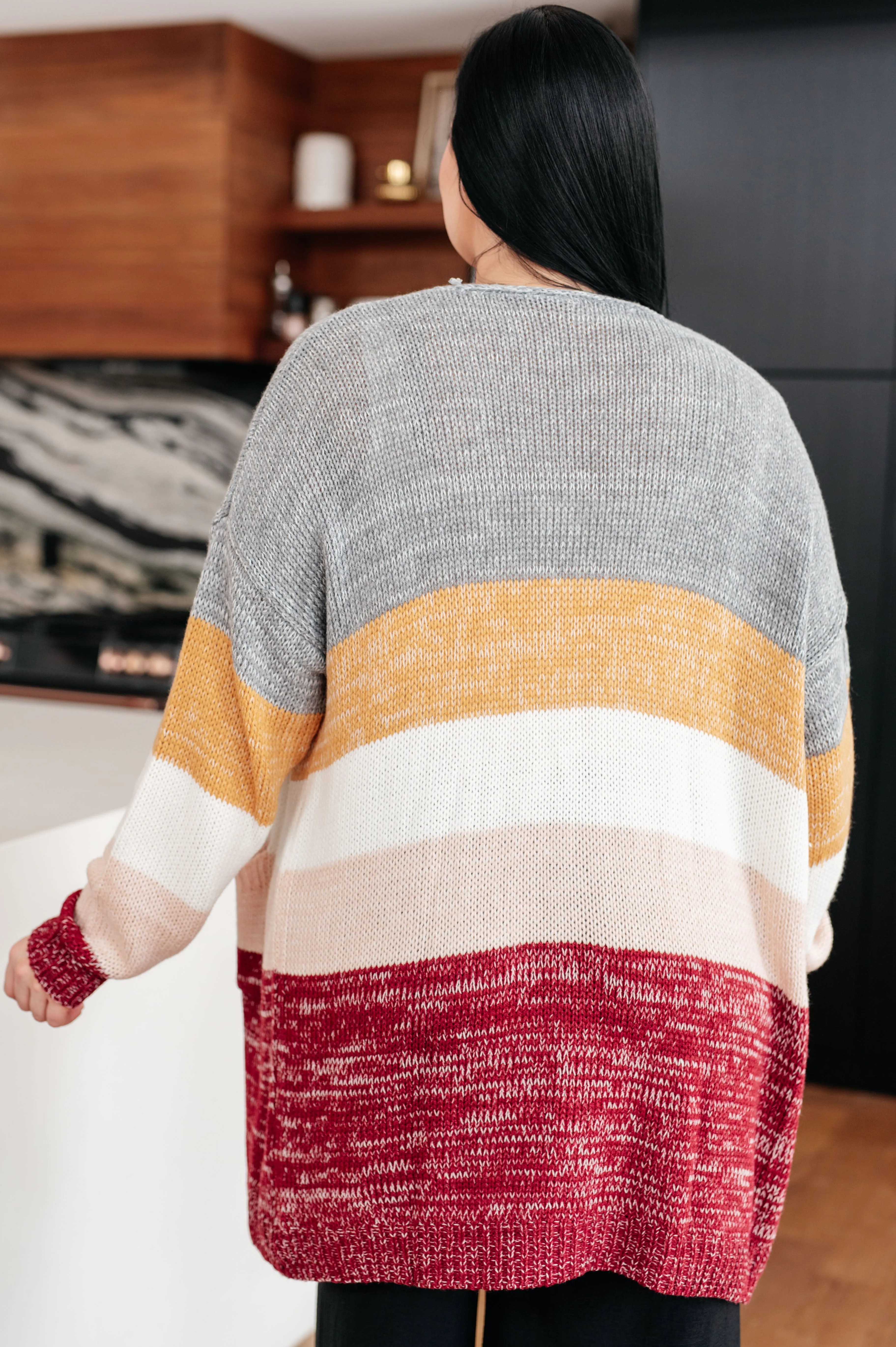 Bring the Warmth Color Block Cardigan - Haptics