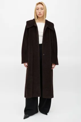 Brown Alpaca Wool Coat