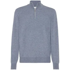 Brunello Cucinelli Sweaters Clear Blue