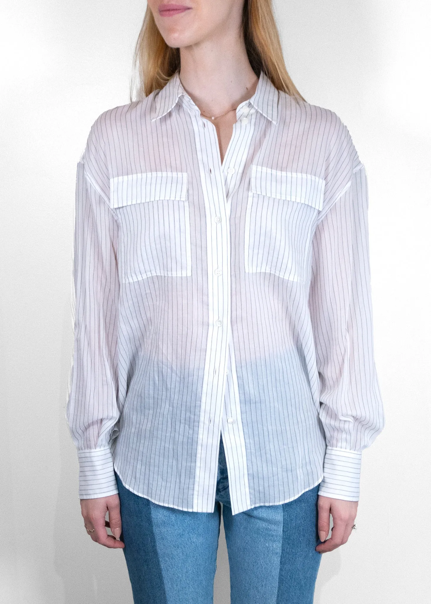 Brunello Cucinelli White Button-Down Shirt