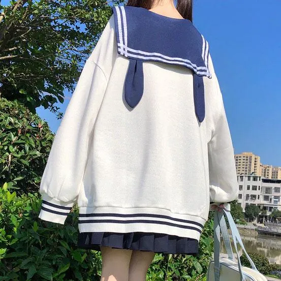 Bunny Sailor Loose Sweater SD00923