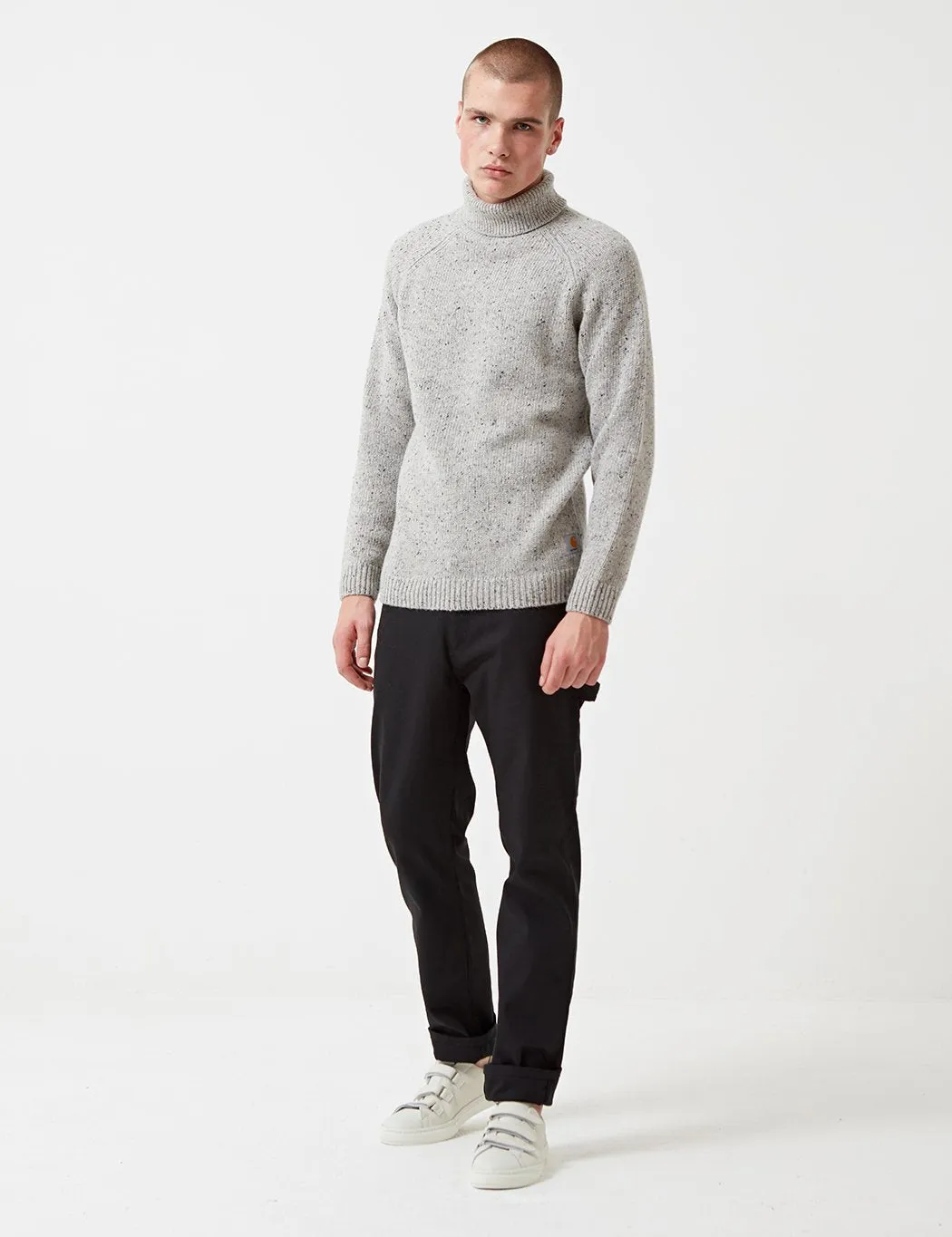 Carhartt Anglistic Turtleneck Knit Jumper - Grey