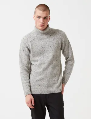 Carhartt Anglistic Turtleneck Knit Jumper - Grey