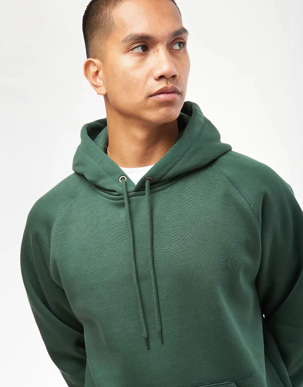 Carhartt WIP Hooded Chase Sweatshirt - Sycamore Tree/Gold