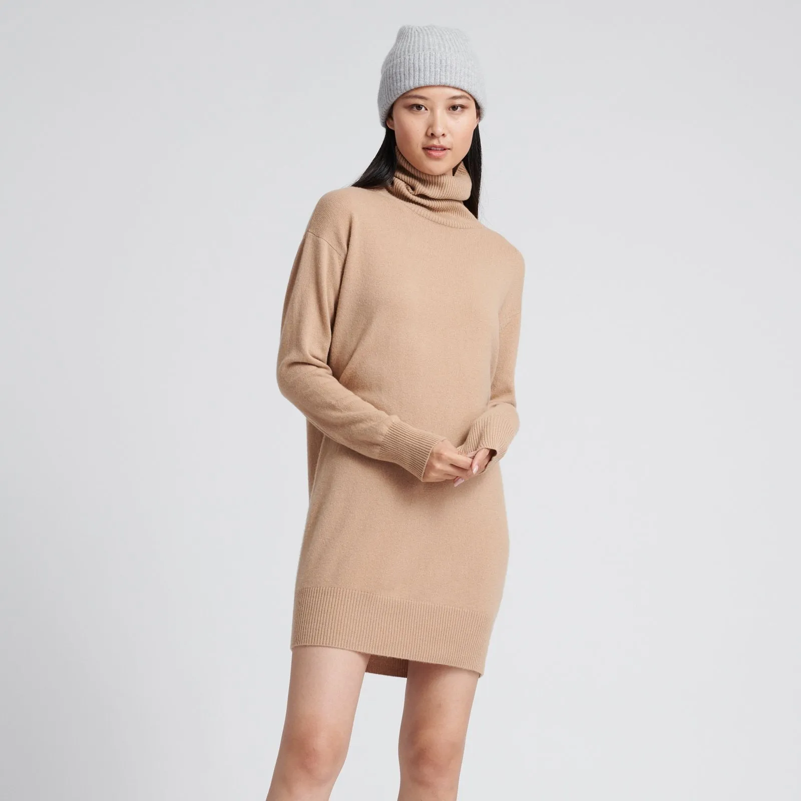 Cashmere Turtleneck Dress