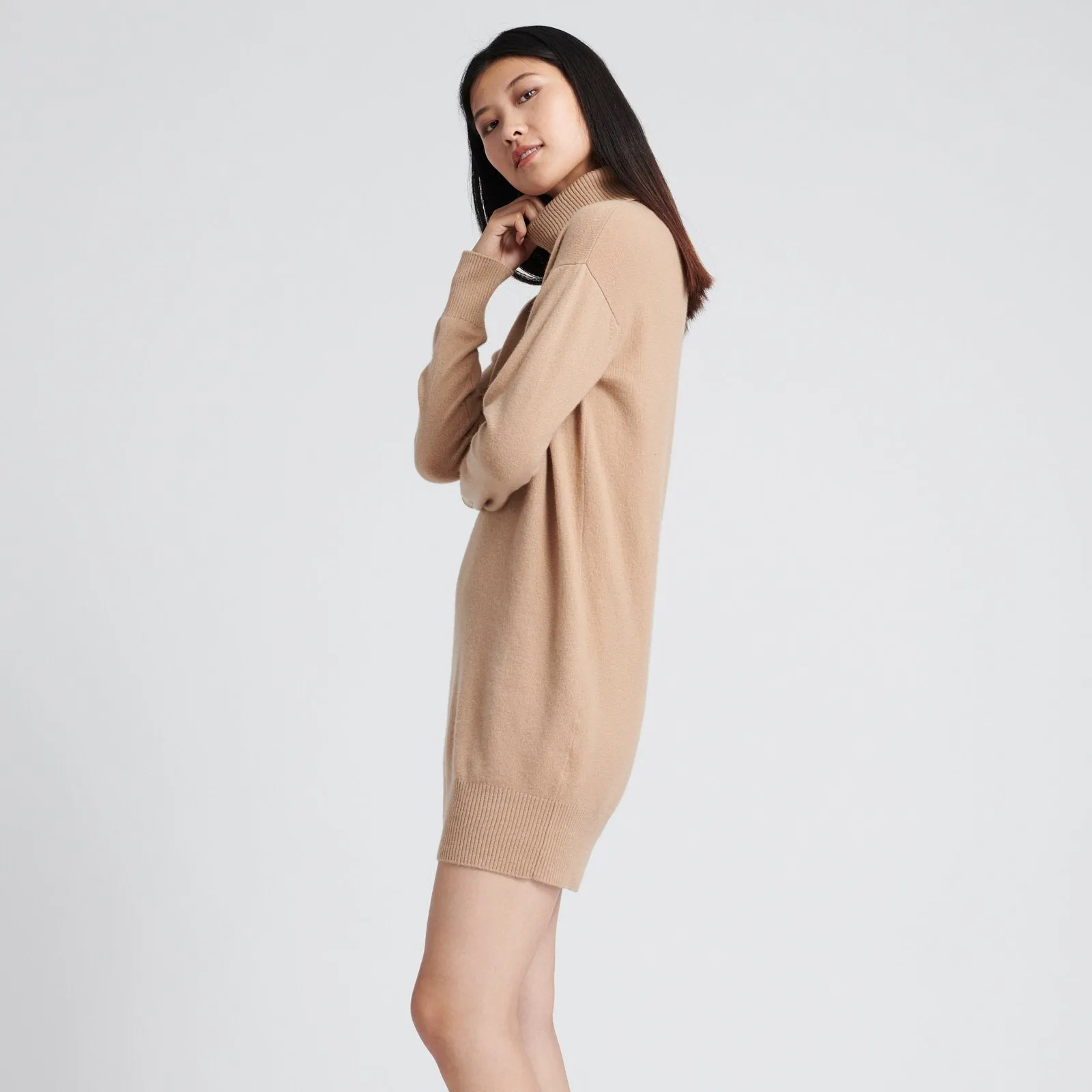 Cashmere Turtleneck Dress