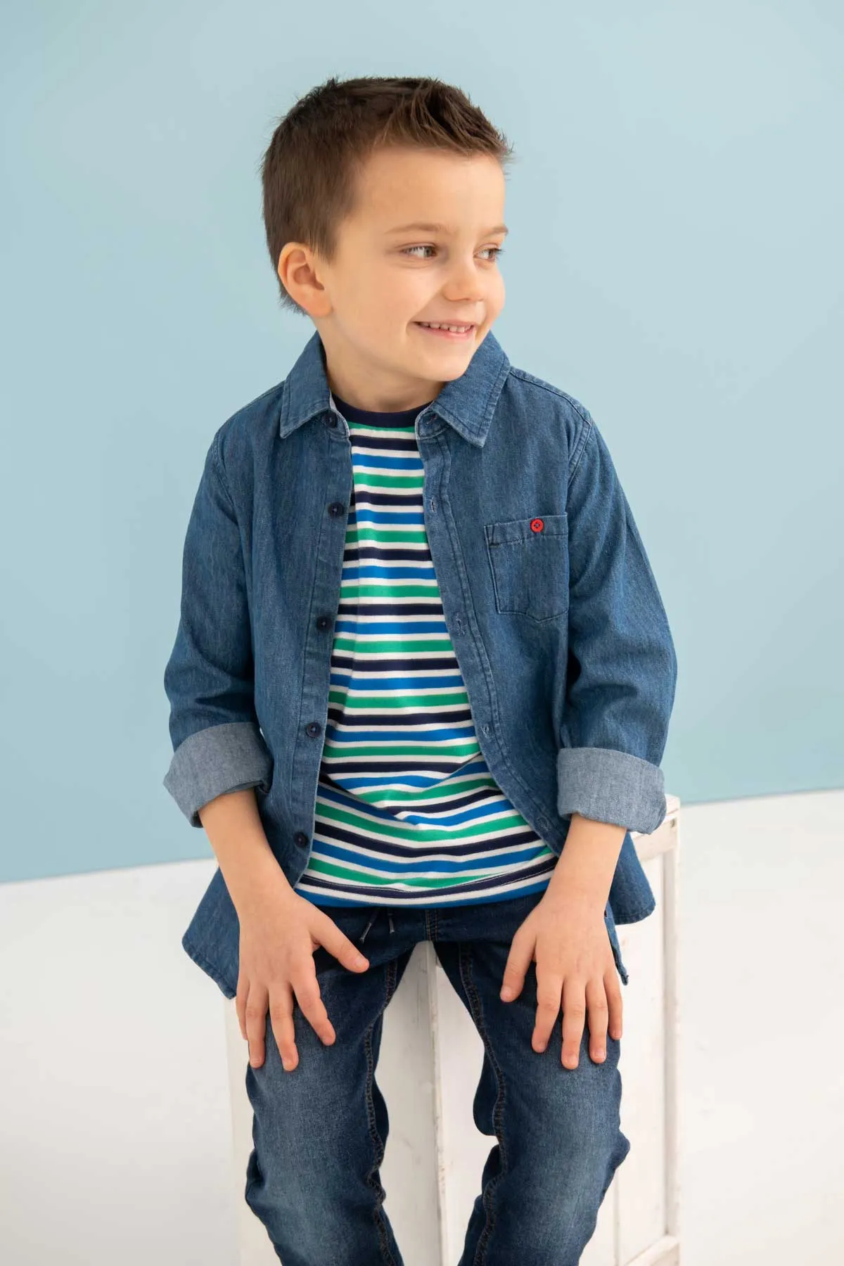 Charlie Boys Shirt - Denim