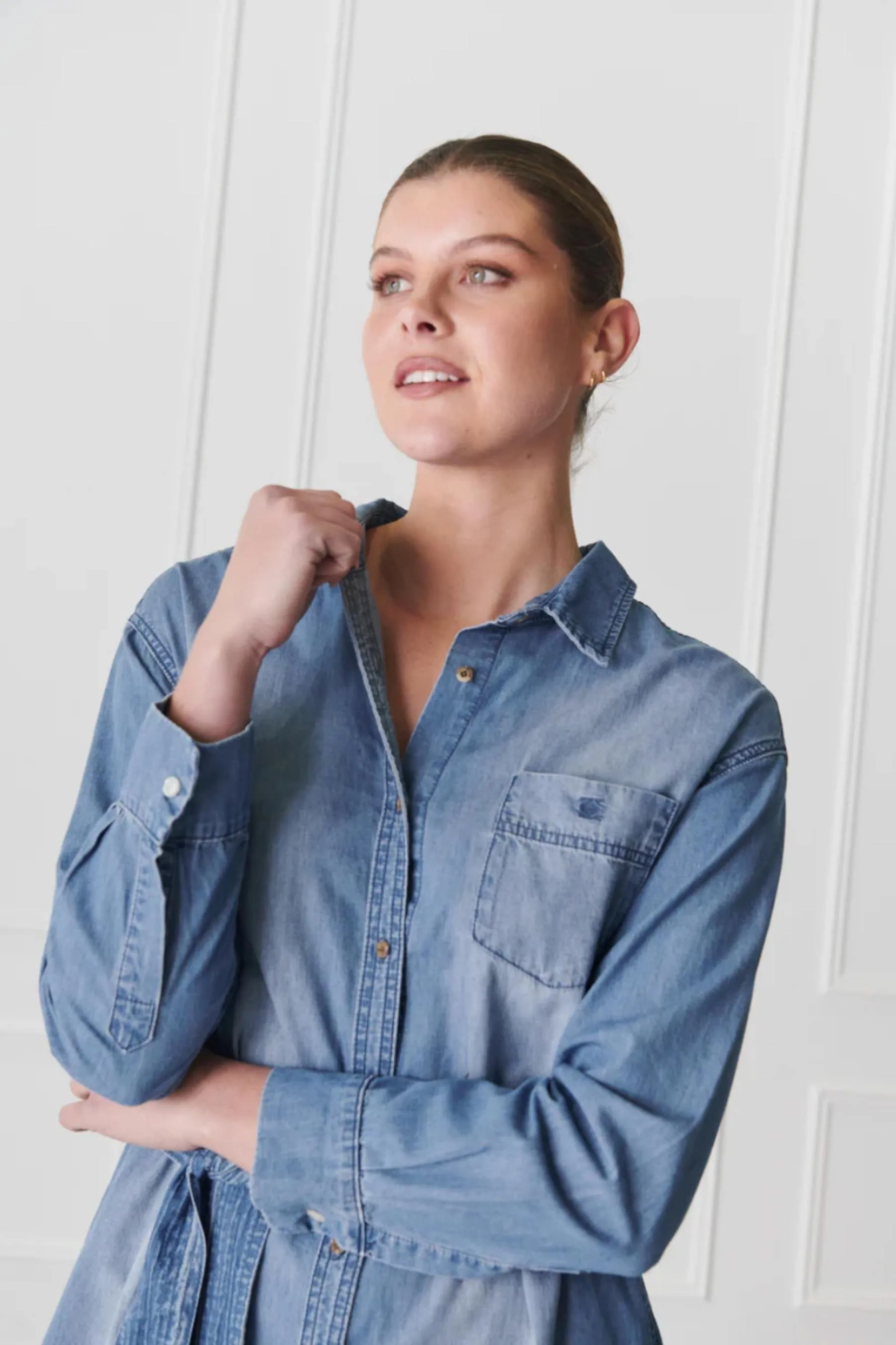 Charlie Denim Shirt Dress